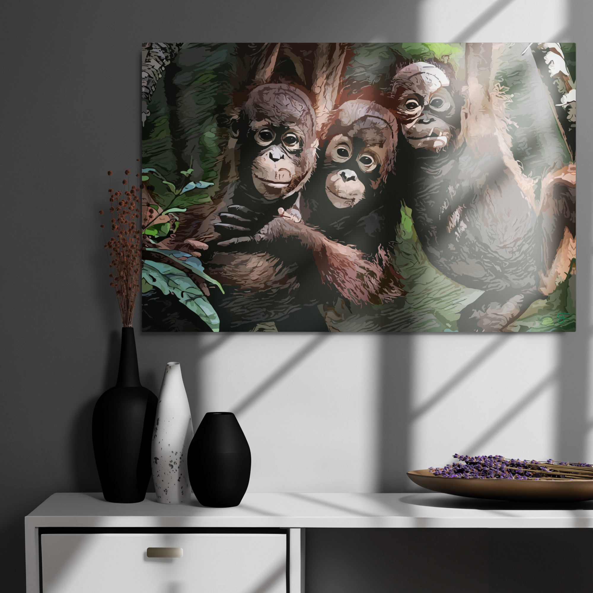 "Orangutan Safety" (metal print) - Image 7