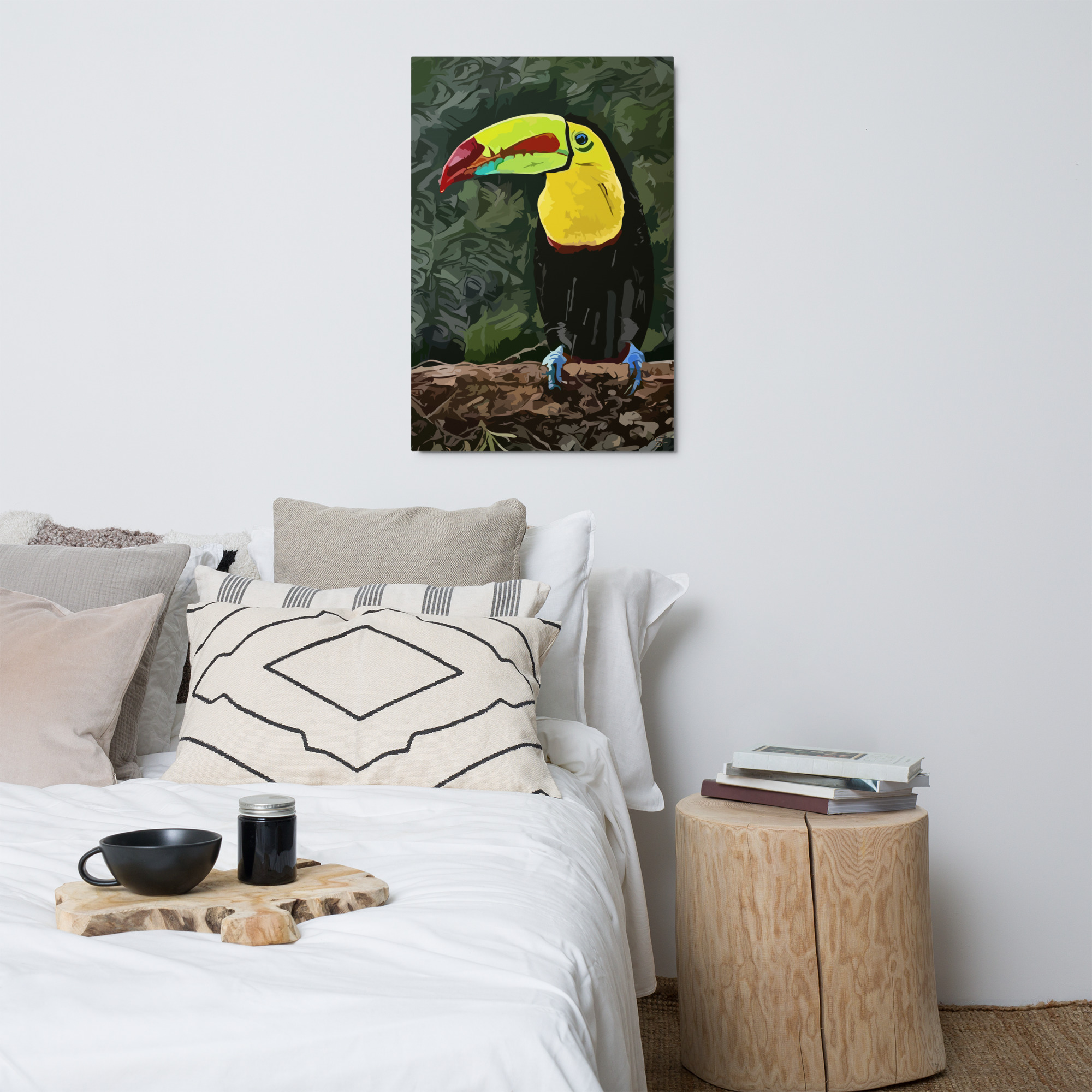"Jungle Bird Surprise" (metal print) - Image 2
