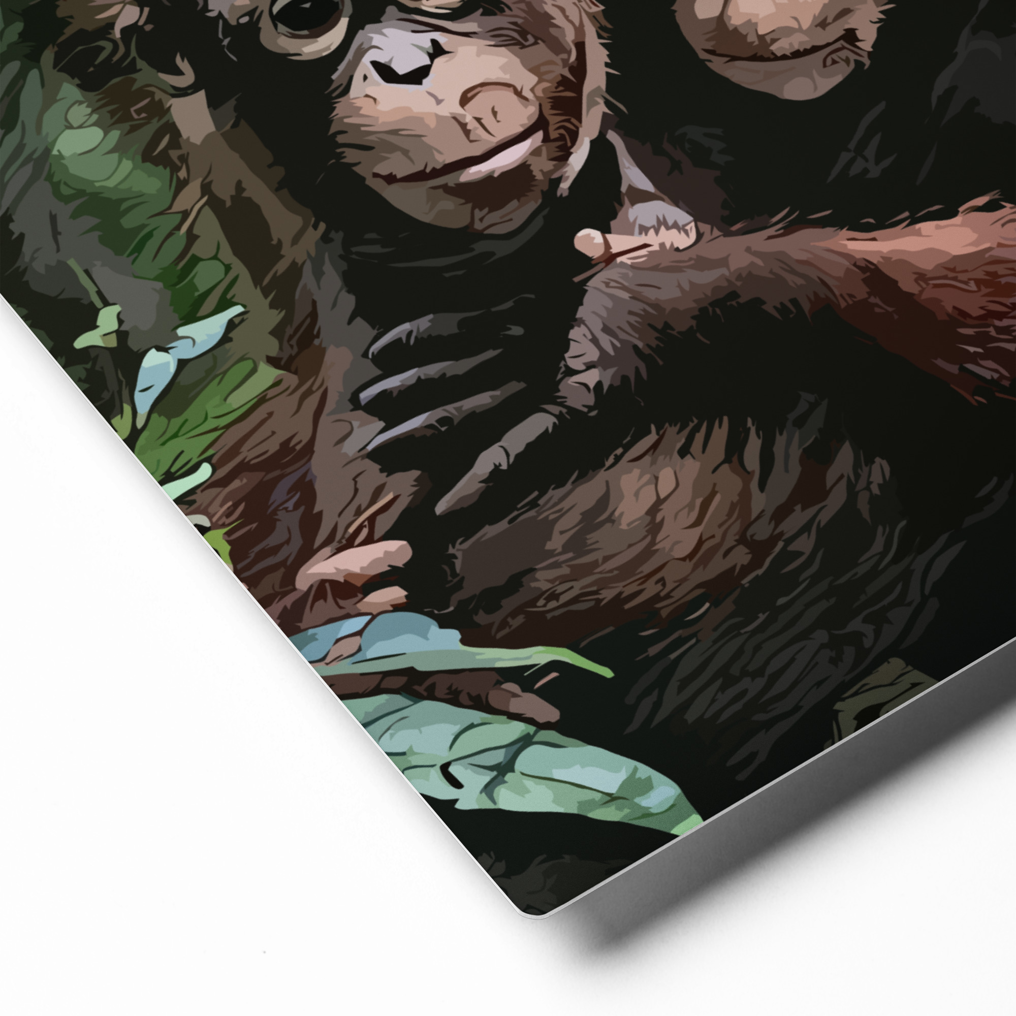 "Orangutan Safety" (metal print) - Image 4