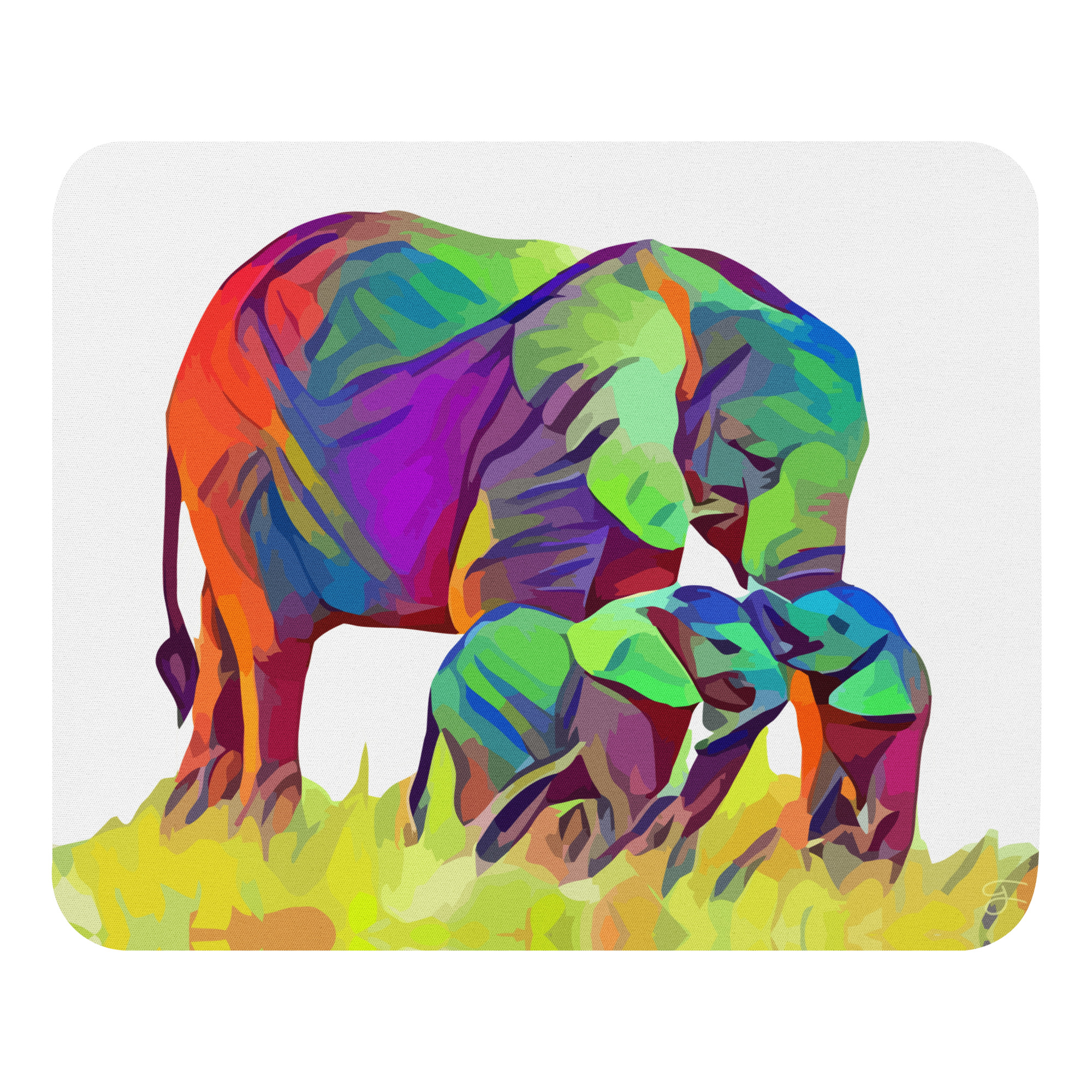 "Elephant Love" Mouse pad