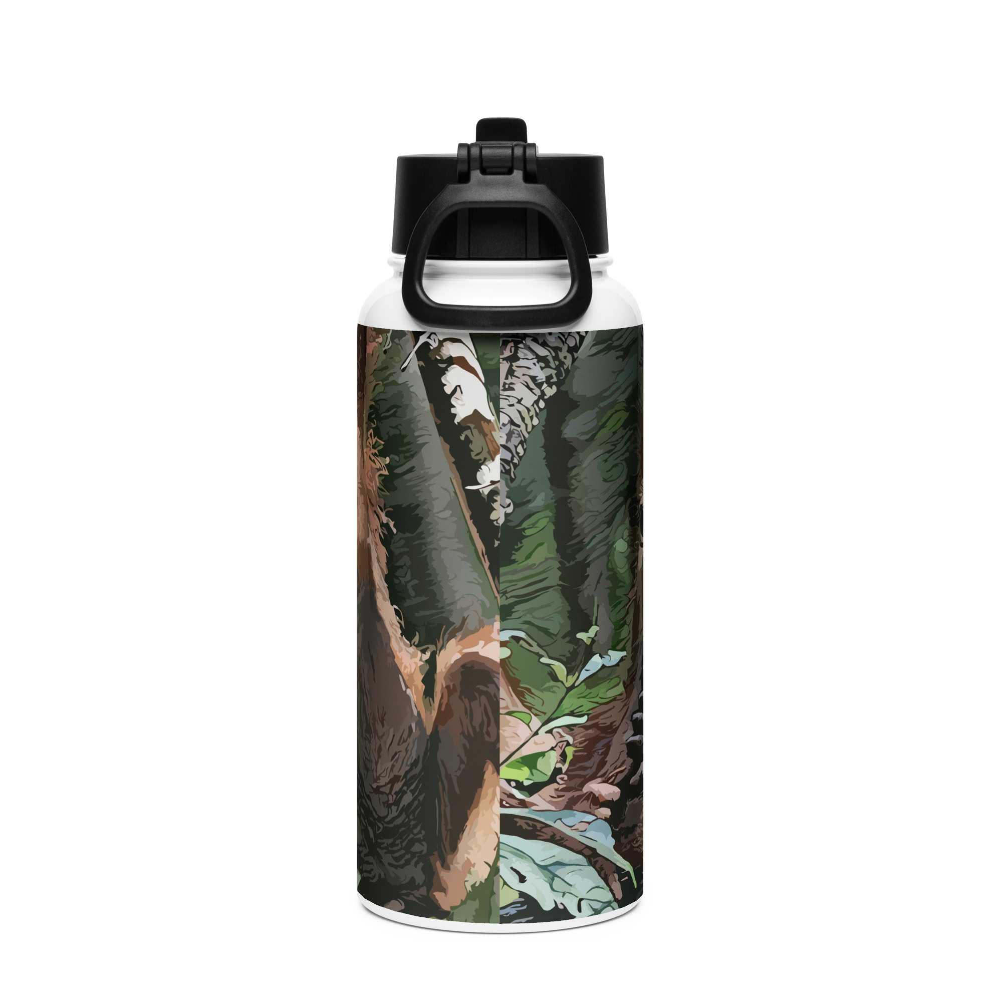 "Orangutan Safety" Stainless steel water bottle - Image 2
