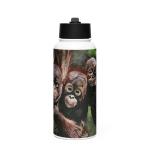 "Orangutan Safety" Stainless steel water bottle