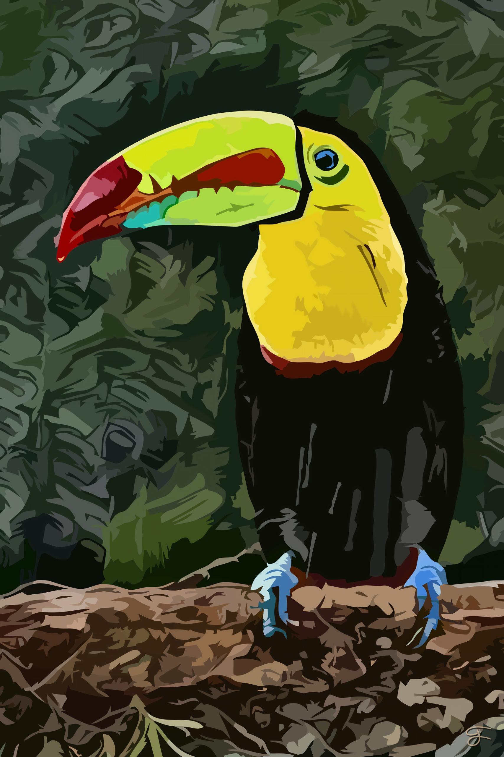 Jungle Bird Surprise, artwork by Timothy Bradbury